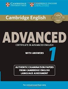 CAMBRIDGE CERTIFICATE IN ADVANCED ENGLISH 1 STUDENT'S BOOK WITH ANSWERS NEW 2014
