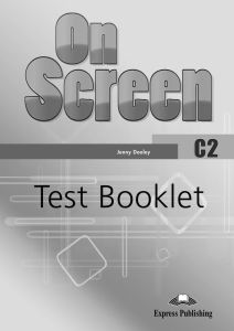 On Screen C2 - Test Booklet