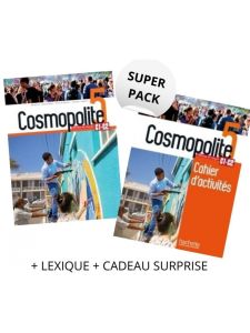 SUPER PACK COSMOPOLITE 5 (Livre de l' eleve &#43; Cahier d' exercises &#43; LEXIQUE &#43; CADEAU SURPRISE)