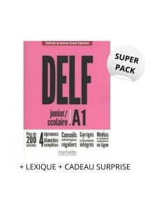 SUPER PACK DELF SCOLAIRE & JUNIOR A1 (+ LEXIQUE + CADEAU SURPRISE)