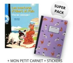 Albert et Folio Vive les Vacances! Super Pack (+ Mon Petit Carnet + Stickers)