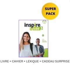 Inspire Lycee 1: Super Pack (Livre de l' eleve & Cahier d' activites & Lexique & Cadeau Surprise)