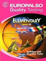 EUROPALSO QUALITY TESTING ELEMENTARY STUDENT'S BOOK