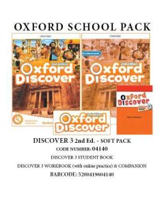 
Oxford Discover 3 SOFT PACK (Student's Book + Workbook & ONLINE PRACTICE + Companion) - 04140 2nd Edition