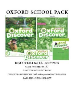 
Oxford Discover 4 SOFT PACK (Student's Book + Workbook & ONLINE PRACTICE + Companion) - 04157 2nd Edition