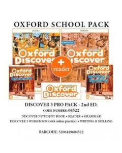 Oxford Discover 3 (2nd Edition) PRO PACK (Student's Book &#43; Workbook With Online Practice &#43; Grammar&#43; Writing & Spelling &#43; Reader) - 04522