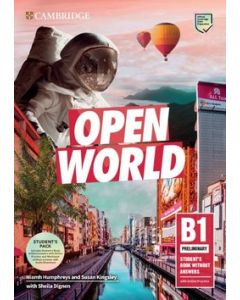 Open World B1 Preliminary (PET) Student's Book Pack (Student's Book without Answers, Online Practice, Workbook without Answers with Audio Download & Class Audio)